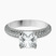 Casimer Secret Halo Lab Diamond Engagement Ring in 9ct White Gold