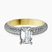 Pre-Designed 18kt Yellow Gold Casimer Secret Halo Lab Diamond Ring