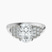 Pre-Designed Platinum Joy Tapering Side Stone Lab Diamond Ring