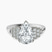 Pre-Designed Platinum Joy Tapering Side Stone Lab Diamond Ring