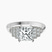 Pre-Designed Platinum Joy Tapering Side Stone Lab Diamond Ring