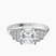 Pre-Designed Platinum Joy Tapering Side Stone Lab Diamond Ring