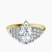 Pre-Designed 18ct Yellow Gold Joy Tapering Side Stone Lab Diamond Ring