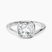Pre-Designed Platinum Bezel Crest Solitaire Lab Diamond Ring
