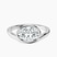 Platinum Bezel Crest Solitaire Lab Diamond Ring