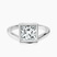 Pre-Designed Platinum Bezel Crest Solitaire Lab Diamond Ring