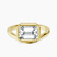 Pre-Designed 10kt Yellow Gold Bezel Crest Solitaire Lab Diamond Ring
