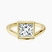Pre-Designed 10kt Yellow Gold Bezel Crest Solitaire Lab Diamond Ring