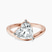 Pre-Designed 18kt Rose Gold Crest Four Prong Solitaire Lab Diamond Ring