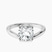Pre-Designed Platinum Crest Four Prong Solitaire Lab Diamond Ring
