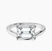 Pre-Designed Platinum Crest Four Prong Solitaire Lab Diamond Ring