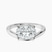 Pre-Designed 18kt White Gold Crest Four Prong Solitaire Lab Diamond Ring