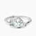 Pre-Designed Platinum Crest Four Prong Solitaire Lab Diamond Ring