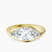 Pre-Designed 14kt Yellow Gold Crest Four Prong Solitaire Lab Diamond Ring