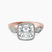 Everly Vintage Bezel Lab Diamond Engagement Ring in 9ct Rose Gold