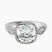 Everly Vintage Bezel Lab Diamond Engagement Ring in Platinum