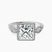 Everly Vintage Bezel Lab Diamond Engagement Ring in Platinum