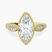 Everly Vintage Bezel Lab Diamond Engagement Ring in 10kt Yellow Gold