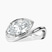 Infinity Crest Four Prong Solitaire Lab Diamond Engagement Ring in Platinum