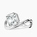 Infinity Crest Four Prong Solitaire Lab Diamond Engagement Ring in 10kt Yellow Gold