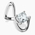 Pre-Designed Platinum Crest Sculpt Four Prong Solitaire Lab Diamond Ring