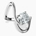 Pre-Designed Platinum Crest Sculpt Four Prong Solitaire Lab Diamond Ring