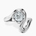 Vera Bezel Crest Lab Diamond Engagement Ring in 14ct White Gold