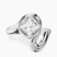Vera Bezel Crest Lab Diamond Engagement Ring in 18ct White Gold