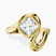 Vera Bezel Crest Lab Diamond Engagement Ring in 10kt Yellow Gold