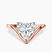 Eden Crest Lab Diamond Engagement Ring in 14kt Rose Gold