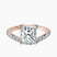 Pre-Designed 10kt Rose Gold Pave Crest Lab Diamond Ring
