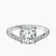 Pre-Designed Platinum Pave Crest Lab Diamond Ring