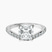Pre-Designed Platinum Pave Crest Lab Diamond Ring