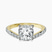 Pre-Designed 14kt Yellow Gold Pave Crest Lab Diamond Ring