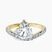 Pre-Designed 10kt Yellow Gold Pave Crest Lab Diamond Ring