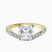 Pre-Designed 10kt Yellow Gold Pave Crest Lab Diamond Ring