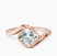 Pre-Designed 14ct Rose Gold Ava Crest Lab Diamond Ring
