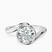 Platinum Ava Crest Lab Diamond Ring