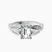 Nova Split Shank Vintage Lab Diamond Engagement Ring in Platinum