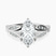 Nova Split Shank Vintage Lab Diamond Engagement Ring in Platinum