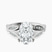 Nova Split Shank Vintage Lab Diamond Engagement Ring in Platinum