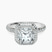 Amarya Secret Double Halo Lab Diamond Engagement Ring in 9ct White Gold