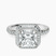 Amarya Secret Double Halo Lab Diamond Engagement Ring in 9ct White Gold