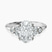 Amore Side Stone Lab Diamond Engagement Ring in 9ct White Gold