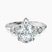 Amore Side Stone Lab Diamond Engagement Ring in 9ct White Gold