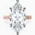 Pre-Designed 10kt Rose Gold Antique Allure Vintage Lab Diamond Ring