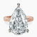 Pre-Designed 10kt Rose Gold Antique Allure Vintage Lab Diamond Ring