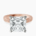 Pre-Designed 10kt Rose Gold Antique Allure Vintage Lab Diamond Ring