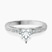 Pre-Designed Platinum Antique Allure Vintage Lab Diamond Ring