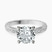 10kt White Gold Antique Allure Vintage Lab Diamond Ring